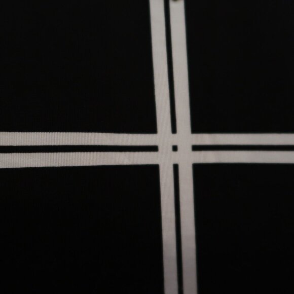 FLT Studio Black & White Plaid Long Sleeve Top Size Medium - Picture 2 of 5